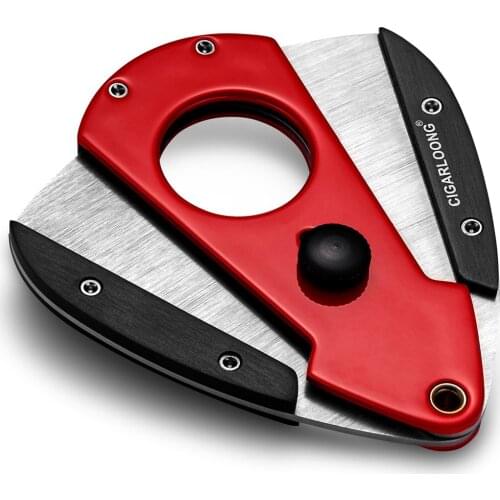 Cigar Scissors Knife Sharp Blade Krupp Metal Stainless Steel Portable Cigar Cutter CC-J11