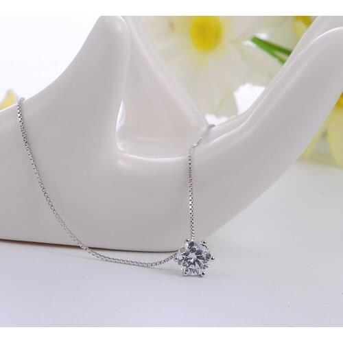 Silver 925 jewelry Silver necklace Women necklace korean necklace Pendant necklace