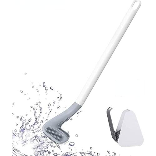Silicone Bristle Golf Toilet Brush and Drying Holder for Bathroom Storage and Organization Bathroom Cleaning Tool WC Accessories