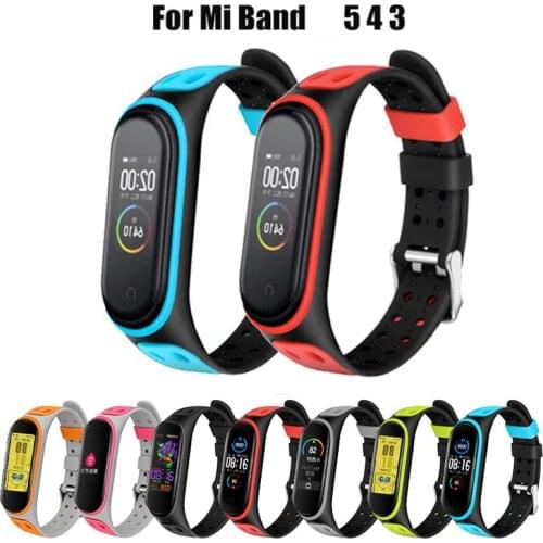 Silicone Smart Watchband for Xiaomi Mi Band 6 5 4 3 Wristband Mi Band5 Replacement Belt Correa for XIOmi Mi Band 3 4 5 Bracelet