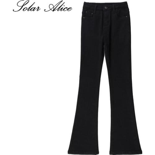 SOLAR ALICE Women's Flared Jeans