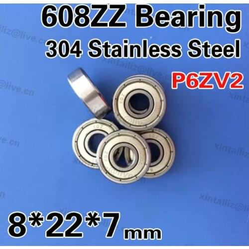 [SS608ZZ-304]best quality 304 stainless steel bearing 8mm*22mm*7mm high precision dental bearing