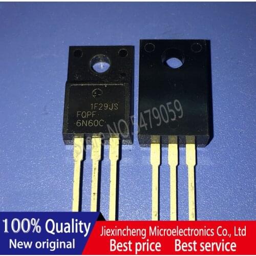 10PCS FQPF6N60C 6N60C TO220F New original