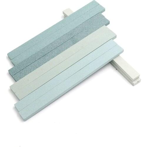 10PCS Mini Oilstone Strip Grinding Stone Fine Grinding Oilstone 150 x 12 x 6mm Flat Square Grinding Stone Polishing Oilstone