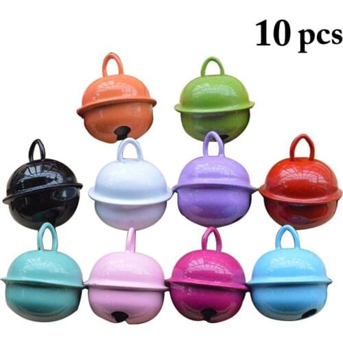 10 Pcs/Set Cat Collar Bells Decor Accessories Funny Kitten Puppy Metal Jingle Bell Pendants Interactive Cat Teasing Scratch Bell