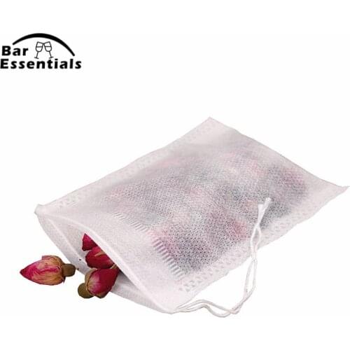 100pcs/lot Tea Bag Filter Paper Bags Tea Strainer Infuser Wood Drawstring Tea Bag for Herb Loose Tea 3 Sizes