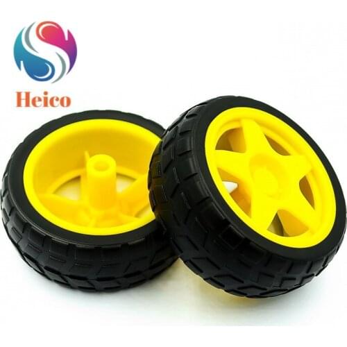 4pcs TT Motor Wheels Smart Car Chassis Robot Remote Control Car Wheels For Arduino Diy Robotics Model Kit