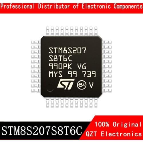 5pcs/lot new original STM8S207S8T6C STM8S207 QFP44 microcontroller MCU In Stock