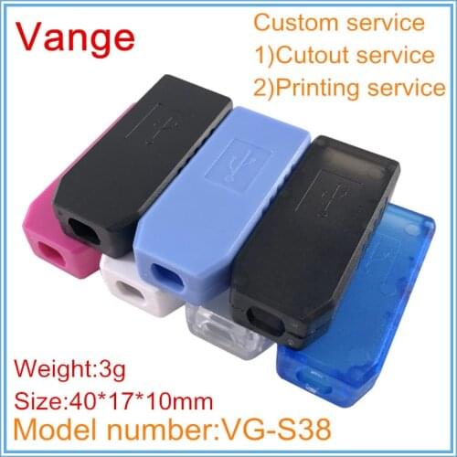 5pcs/lot mold making plastic junction box IP54 ABS plastic project boxes for usb charger 40*17*10mm