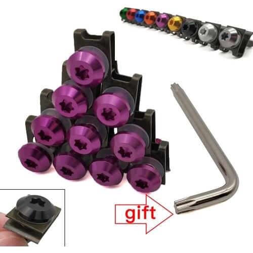 Aluminium Motorcycle 6mm Fairing Bolts Fastener Clips Screw Spring Nuts For Yamaha MT10 mt 07 09 10 mt-07mt-09 mt-10 FZ07 FZ09