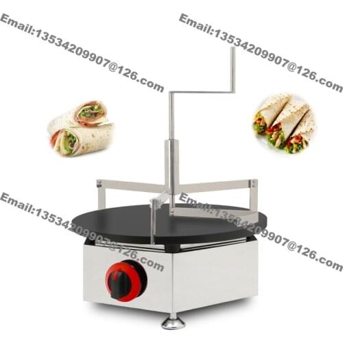 Free Shipping Commercial Use Non-stick LPG Gas 40cm Crepe Machine Pancake Maker Baker Iron w/ Crepe Spreader Set