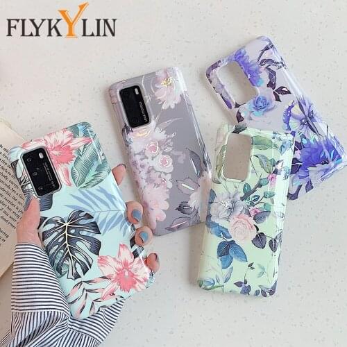 For Samsung A52 Silicone Phone Case For Samsung S20 FE S21 Note 20 A51 A71 A50 Flowers Case For S21 Plus A52 A72 A32 A12 A42 5G