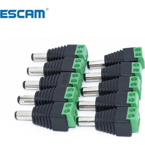 ESCAM 10pcs/lot CCTV BNC Connector Professional converter Plug Adapter for CCTV security cameras