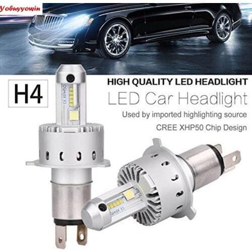 7S Sery CREE XHP-70 Beads Chip LED Car H4 Headlights Bulbs H7 Automotive Lights Not Need Canbus Lower Power Comsuption 2Pcs/Pack
