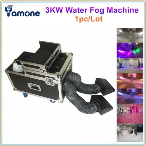 1pc/Lot 3KW Water Low Fog Machine 3000w Water Smoke Smoke Machine With Double Hose And Outlet For Wedding Party Show