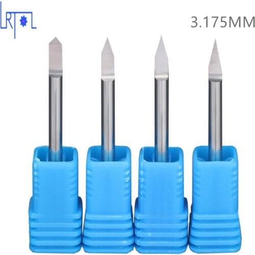 3.175 mm*38mm A CNC Engraving bits, Cutter Graver Carving Knife for PVC,Wood,copper,AL Material Cutting
