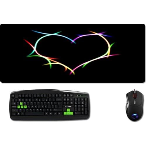 Mairuige Creative Pattern Beautiful Big Heart Pattern To Decorative Desktop and Big Szie 400x900 Table Mat for Game Player