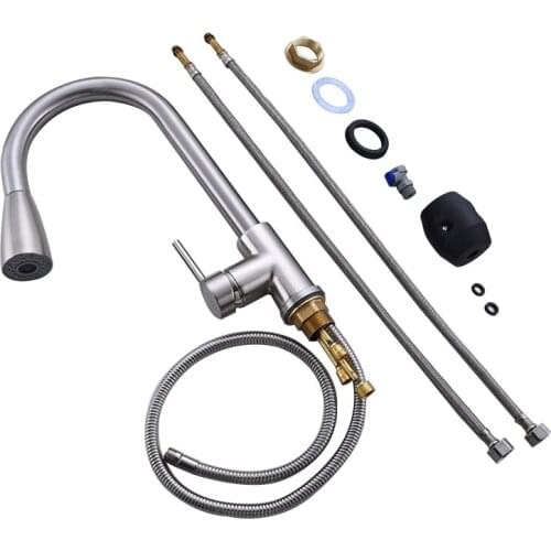 US/UK/RU/EU/AU Stainless Steel Bathroom Kitchen Basin Faucet Pull Out Sink Tap