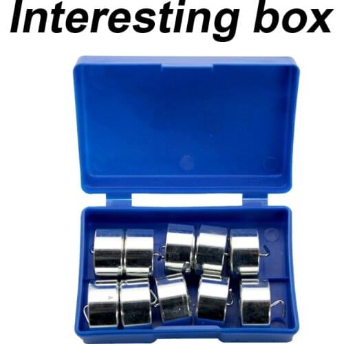 Metal hook set 50g*10 science experiment tool elementary school middle school weight teaching instrument science equipment