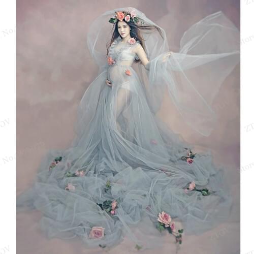 New Maternity Photography Props Lace Pregnant Dress Robe Grossesse Photographie Maternity Clothes