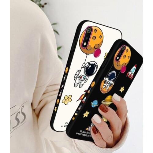 Luxury Side Printing Silicone Case For OPPO Realme 1 X Q 2 XT V5 3 X2 X7 X50 6 8 Pro Holder Shell Case Cover For OPPO A1K K3 K5