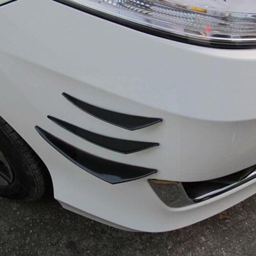 6pcs/set Universal Front Bumper Lip Decoration Diffuser Splitter Fins Canards Canard Car Valence Tuning Spoiler Body Sticke T0r8