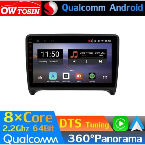 Qualcomm 8Core Android Car Media For Audi TT MK2 2006-2014 GPS CarPlay 360 Panoramic Radio Optical HDMI DTS HIFI DSP 4G LTE WiFi