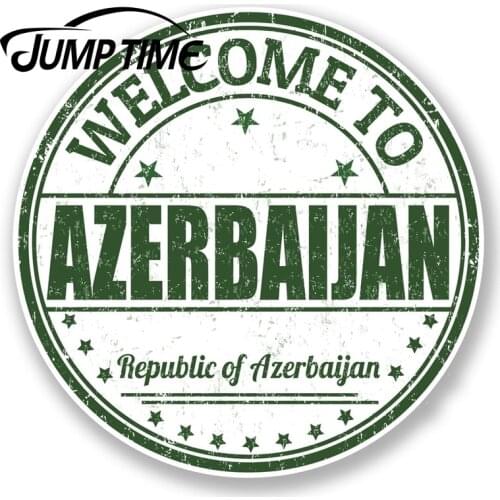 Jump Time for Azerbaijan Vinyl Sticker Decal Travel Luggage Tag Laptop Car Tag Decal Rear Windshield Waterproof Car Accessories