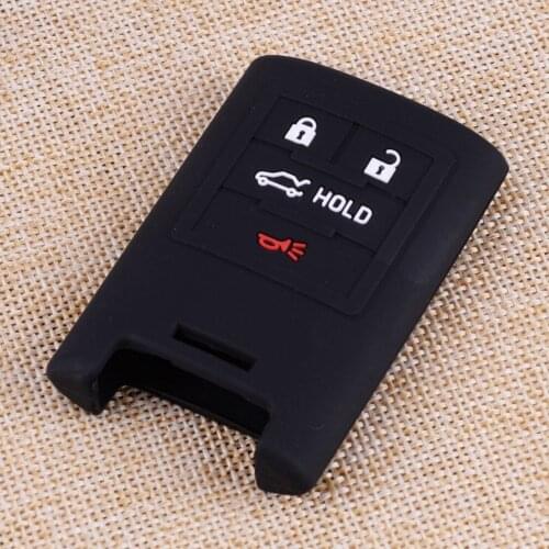 Holder Protector Car 4 Buttons Silicone Flip Remote Smart Key Shell Case Fob Cover Fit For Cadillac XTS DTS Chevrolet Corvette