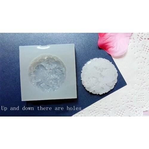 1 Pcs Carved Jade Silicone Pendant DIY Mold Pendant Jewelry Making Tool Resin Accessories Home Crafts resin molds for jewelry