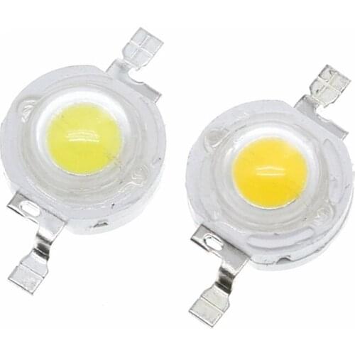 10PCS/LOT led 1W 100-120LM LED Bulb IC SMD Lamp Light Daylight white/warm white High Power 1W LED Lamp bead