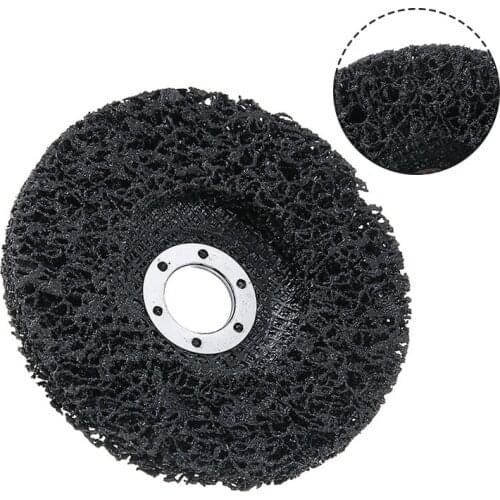 125mm Black Poly Strip Wheel Discs Angle Polishers Abrasive Polishing Grinding Wheel 40Grit For Car Panels Removing Paint Rust