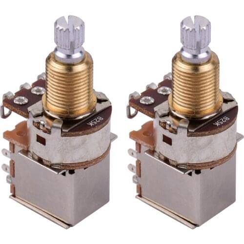 Electric Guitar Bass Copper Potentiometer Push Pull Volume Tone Switch Pots 2pcs For Guitar Accessories