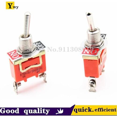 2PCS/LOT E-TEN1021 Toggle switch Toggle rocker switch 2 feet 2 gears 15A/250V