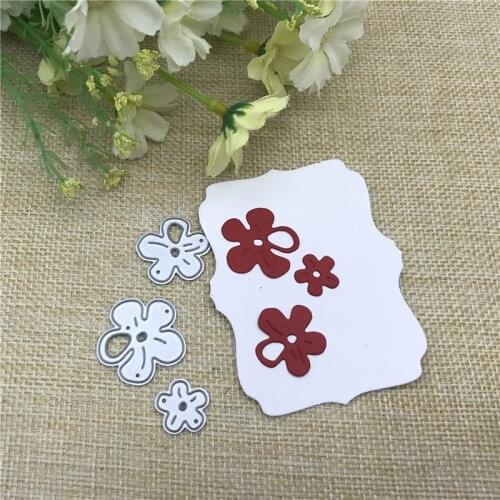 3pcs cherry blossom frame Metal Cutting Dies Stencils For DIY Scrapbooking Decorative Embossing Handcraft Die Cutting Template