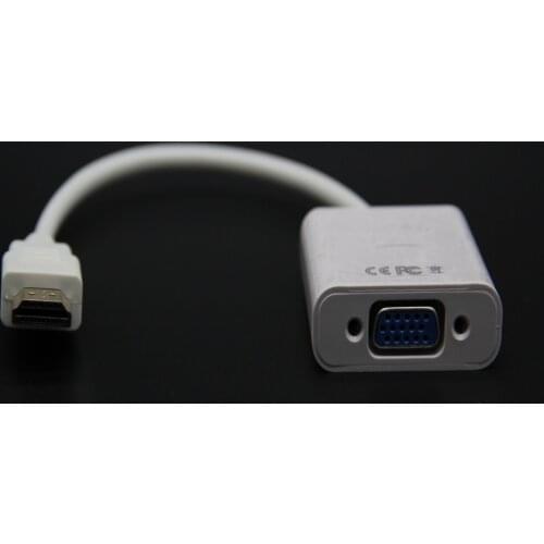 HDMI-compatible to VGA Adapter GConverter for PS4 1080P HDMI-compatible-VGA Adapter With Video Audio Cable Jack For PC TV Box