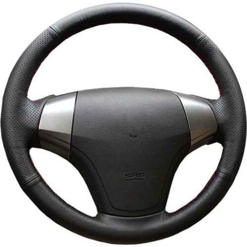 Car Steering Wheel Cover For Hyundai Elantra 2008-2010 Customize DIY Steering Wrap Microfiber Leather Hand Sewing