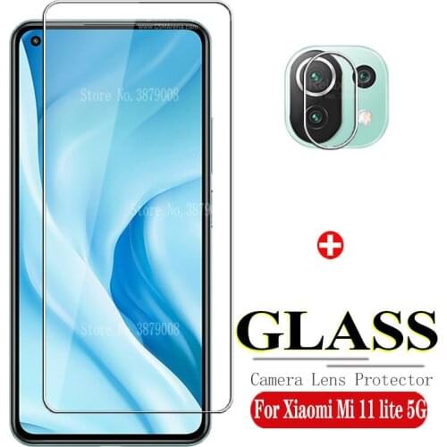 Camera lens glass for xiaomi mi 11 lite 5g smartphone protective glass on mi 11lite mi11 lite 11 light 6.55'' safty glass films