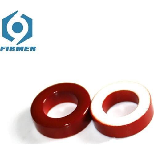 Ferrite Cores 20.2x12.6x6.35 mm 20 pcs Toroid Core Carbonyl Ferrite Chokes Ring Iron Powder Inductor Ferrite Rings Red White