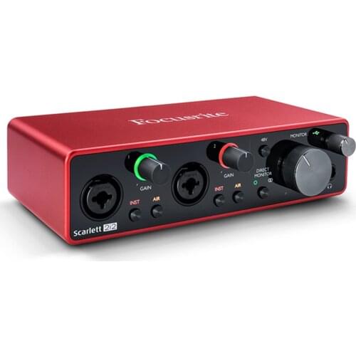 Focusrite Scarlett 2i2 3rd Gen USB Professional Audio Interface Sound card Sing Music Live Recording Guitar band