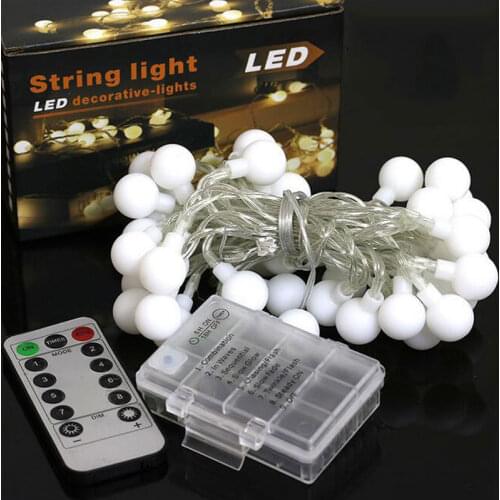 5M Waterproof remote control 8 Mode LED fairy holiday light string DIY Christmas garland tree indoor/outdoor home decoration
