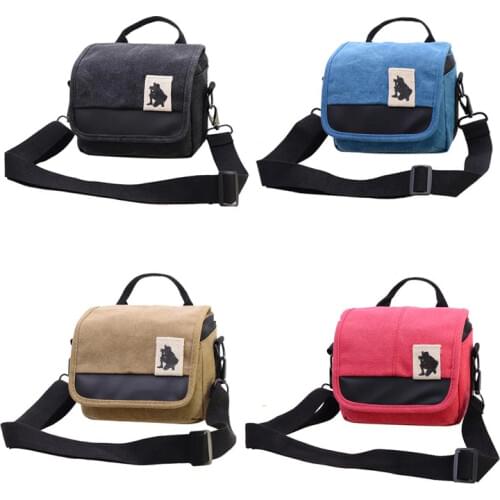 Canvas Camera Bag Case Bag For Canon EOS M10 M6 M5 SX60 SX50 SX30 SX510 1100D 1200D 1300D 450D 500D 600D 550D 18-55mm lens