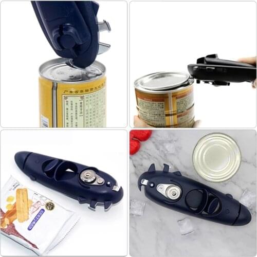 Multifunction Stainless Steel Manual Can Opener Multifunction Tin Canned Food Opener Side Cutter Opening Kitchen Bar Tools Gadge