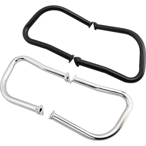 Motorcycle Black/Chrome Highway Crash Bar Saddlebag Rail Guard Bumper For Indian Chief Dark Horse Roadmaster