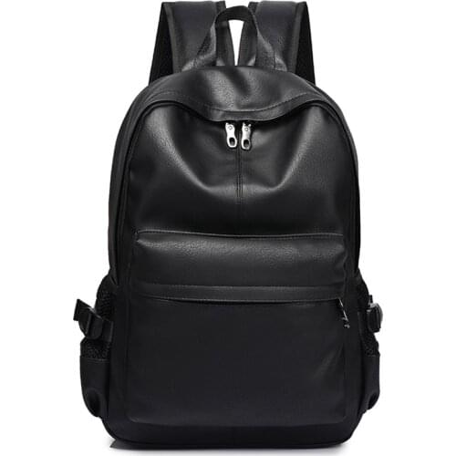 New Fashion Men Backpacks for Teenager Luxury Designer PU Leather Backpacks Male High Quality Travel Backpacks 2020