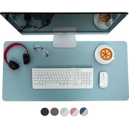 Portable Large Gaming Mouse Pad Gamer Waterproof PU Leather Suede Desk Mat Computer Mousepad Keyboard Table Cover for Dota