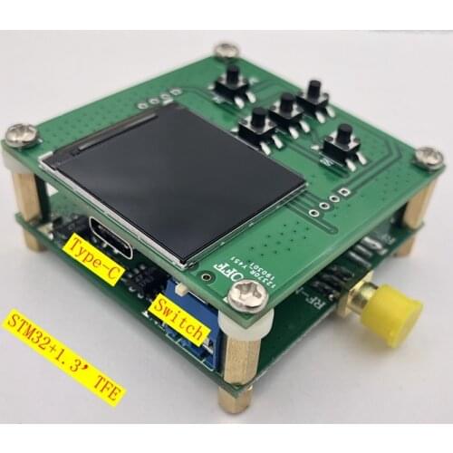 HMC833 25M-6GHZ RF signal source Phase-locked loop Sweep source STM32 control Open source TFT