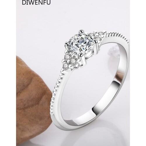 Real S925 Sterling Silver Natural Diamond Rings for Women Fine Solid Silver 925 Jewelry Anillos Mujer Bizuteria Luxury Ring Gift