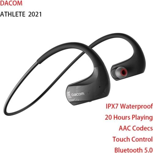DACOM ATHLETE Sports Wireless Bluetooth Earphones IPX5 Waterproof Running Headset with Mic for iPhone Xiaomi Huawei