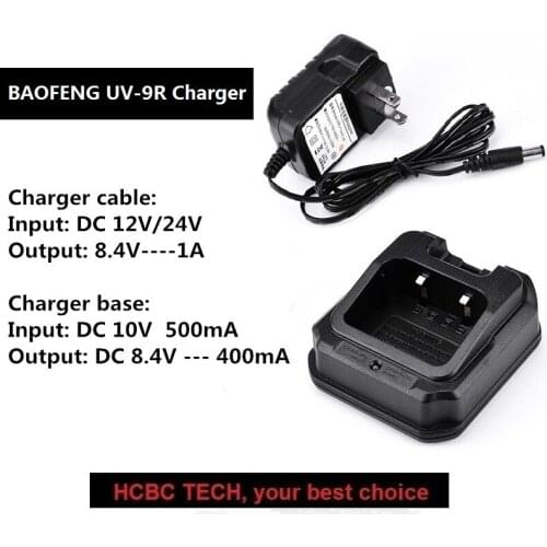 UV-9R Desktop Charger CHR-9700 for BAOFENG UV-9R UV-9R BF-UV9R Walkie Talkies ham Transceiver Original Baofeng Accessory